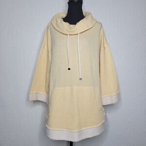Soft Surroundings Santorini Shores Yellow Heather Cowl Neck Tunic Pullover✨️XL